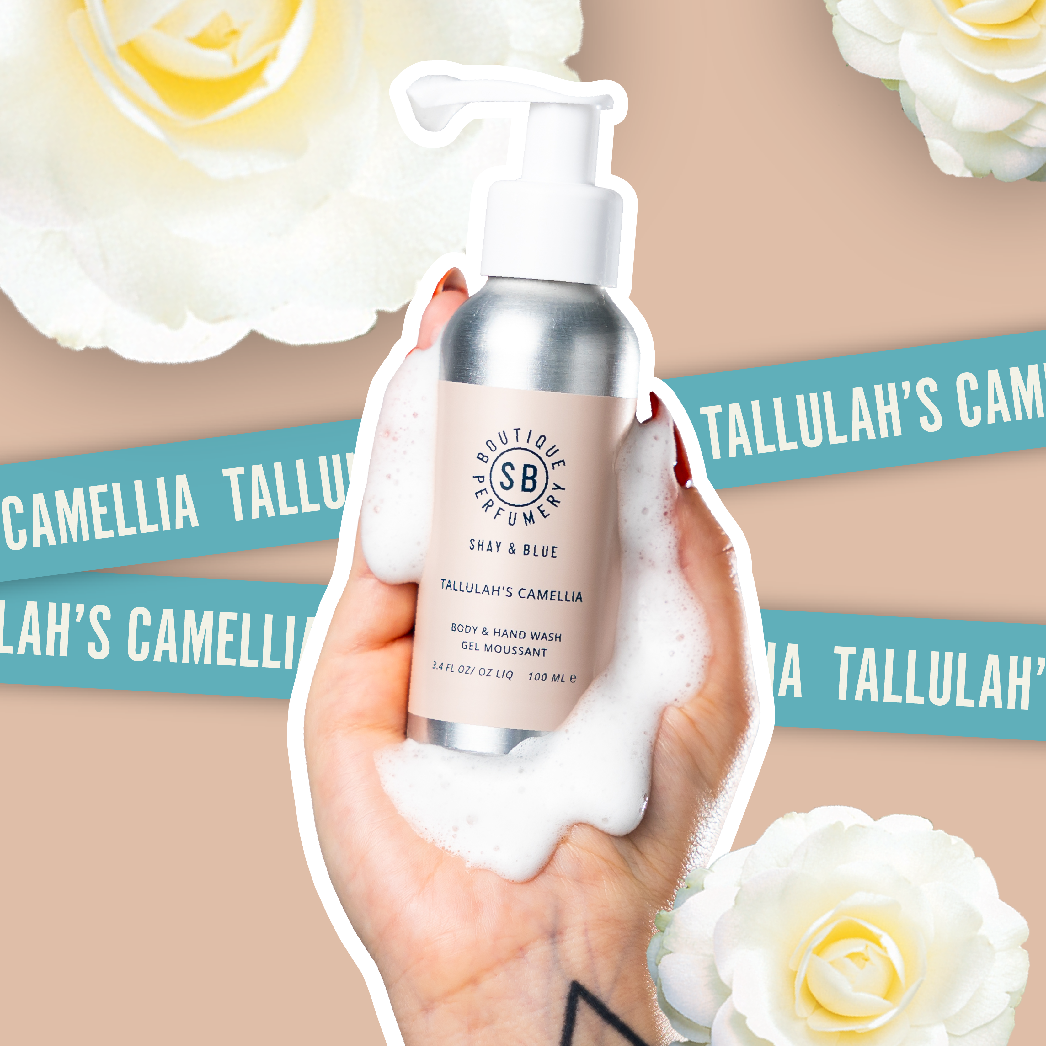 Tallulahs Camelia Nettoyant pour les mains et le corps 100 ml