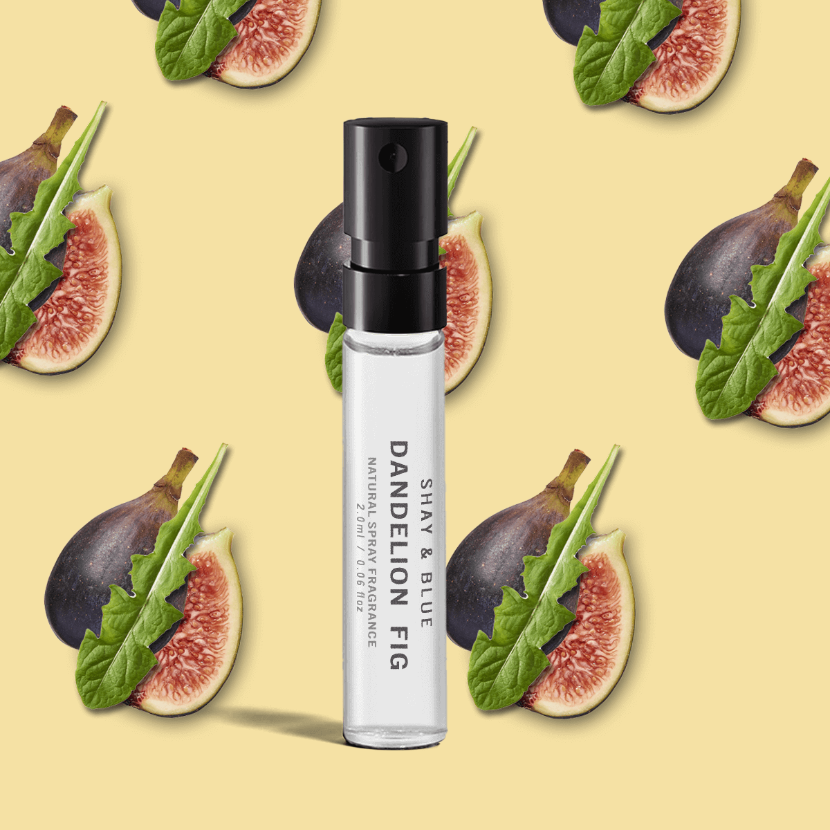 Dandelion Fig Fragrance 2ml | Fig and dandelion leaf blended with lemongrass, tomato vine and juniper | Clean All Gender Fragrance | Shay & Blue
