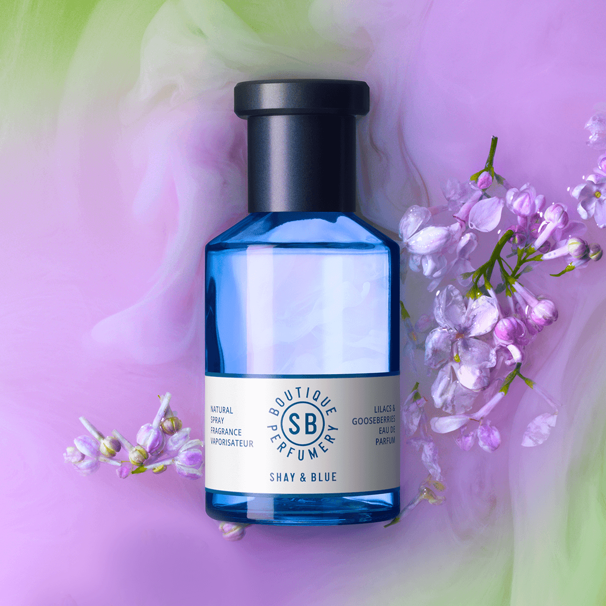 Lilacs & Gooseberries Fragrance 100ml | A twisted and addictive juicy floral. Obsessive Lilacs open to the thrill of dark demons. | Clean All Gender Fragrance | Shay & Blue
