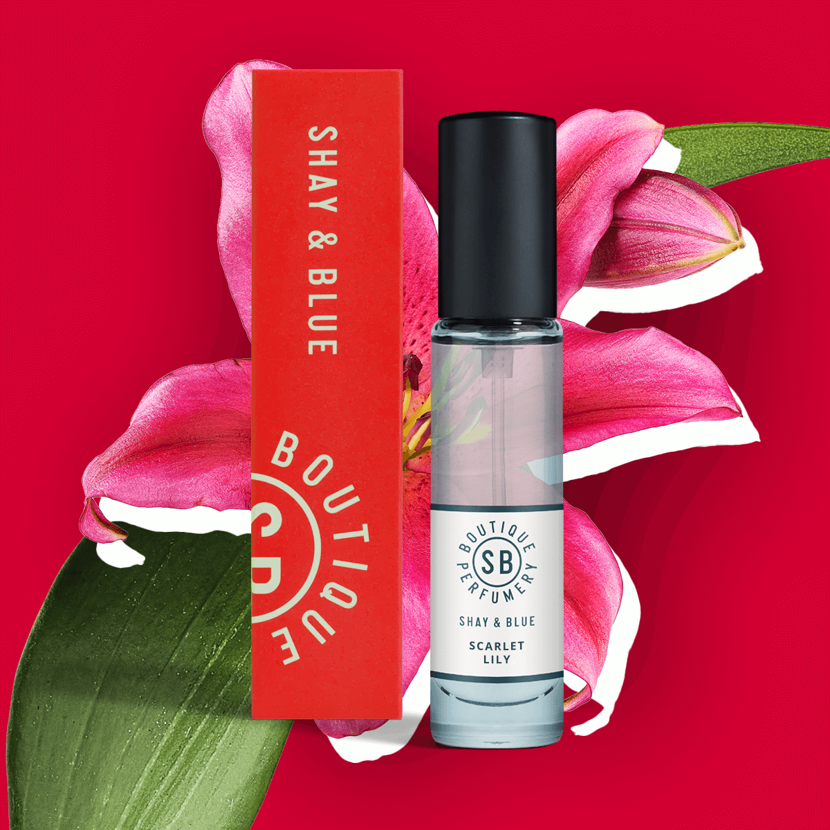 Scarlet Lily Fragrance 10ml | Big Blooms of Scarlet lily with undertones of ylang ylang. | Clean All Gender Fragrance | Shay & Blue