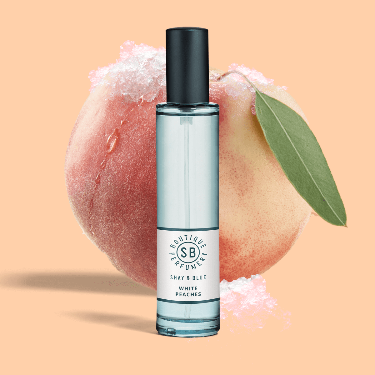 White Peaches Fragrance 30ml | Zarter Pfirsich, Holunderblütengranita und Silberbirke. | Clean All Gender Fragrance | Shay & Blue