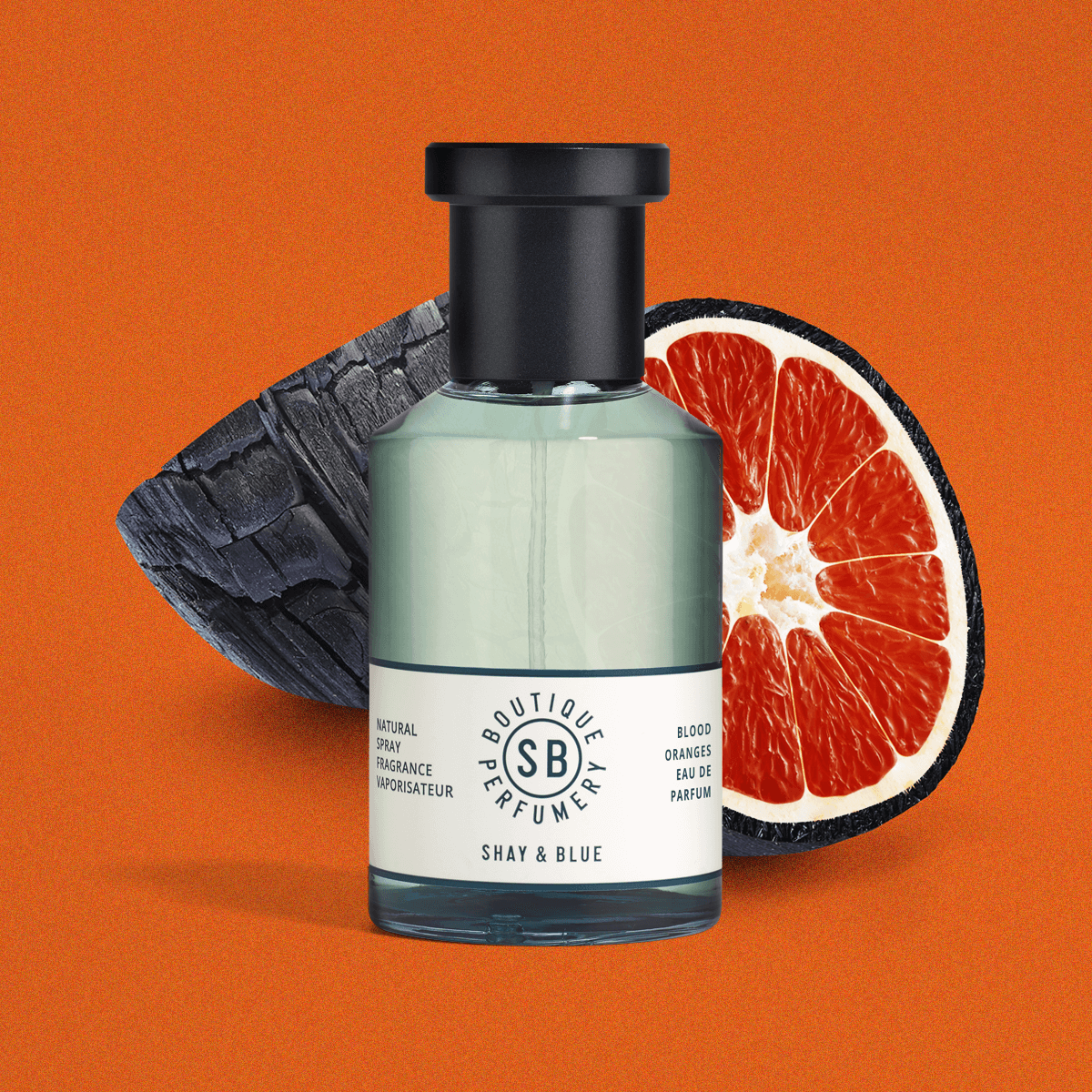 Blood Oranges Fragancia 100ml | Zesty blood oranges with rich and sensual blend of woods and smoky leather. | Fragancia limpia para todos los sexos | Shay & Blue