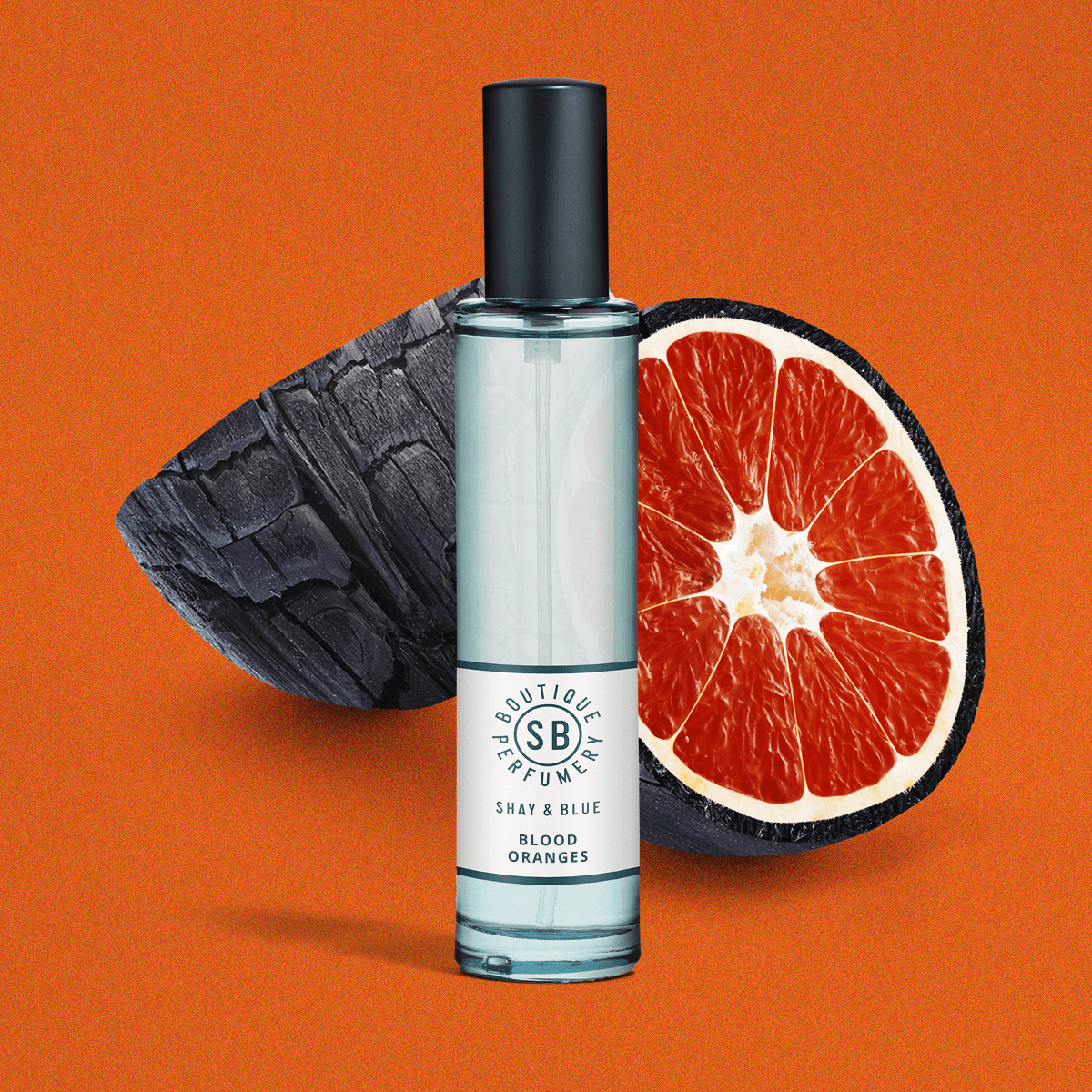 Blood Oranges Fragancia 30ml | Zesty blood oranges with rich and sensual blend of woods and smoky leather. | Fragancia limpia para todos los sexos | Shay & Blue
