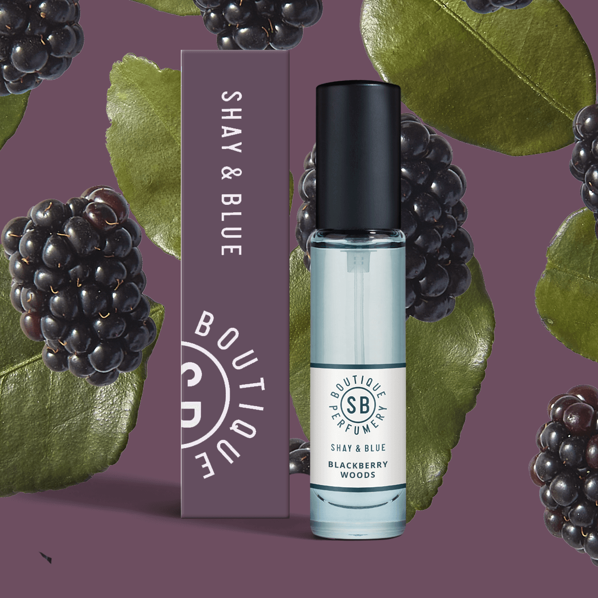 Blackberry Woods Fragrance 10ml | Glanzend bessensap met vlijmscherpe citrus. | Schone geur voor alle seksen | Shay & Blue